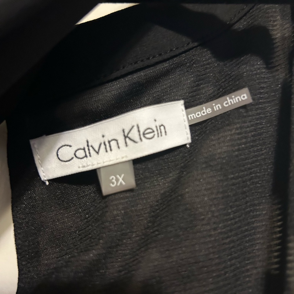 Calvin Klein Black and White Animal Print Dress - Picture 2 of 2